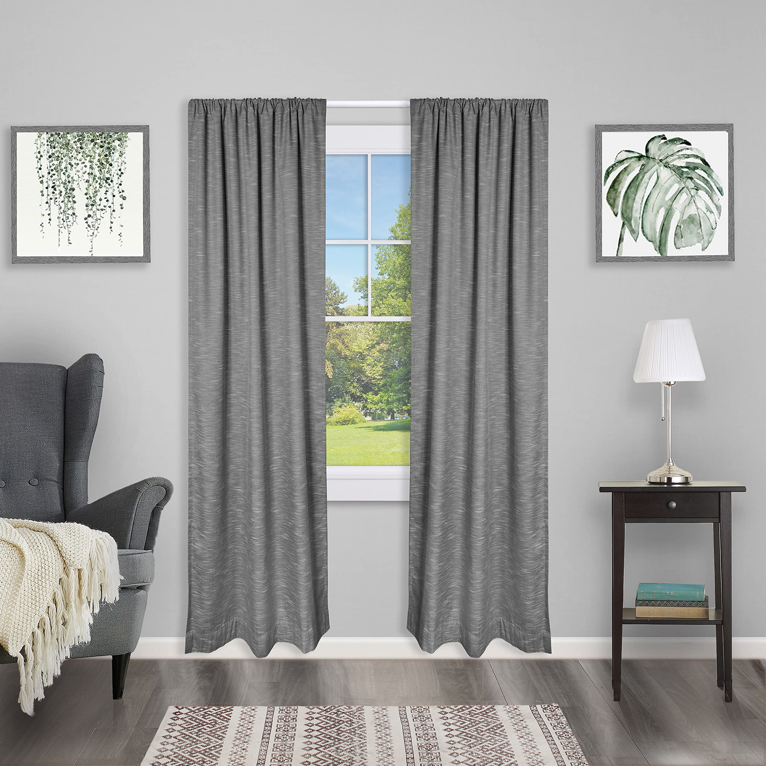 MCB 28-48 in. Superior Hold Premium Curtain Rod, 2-Pack, White