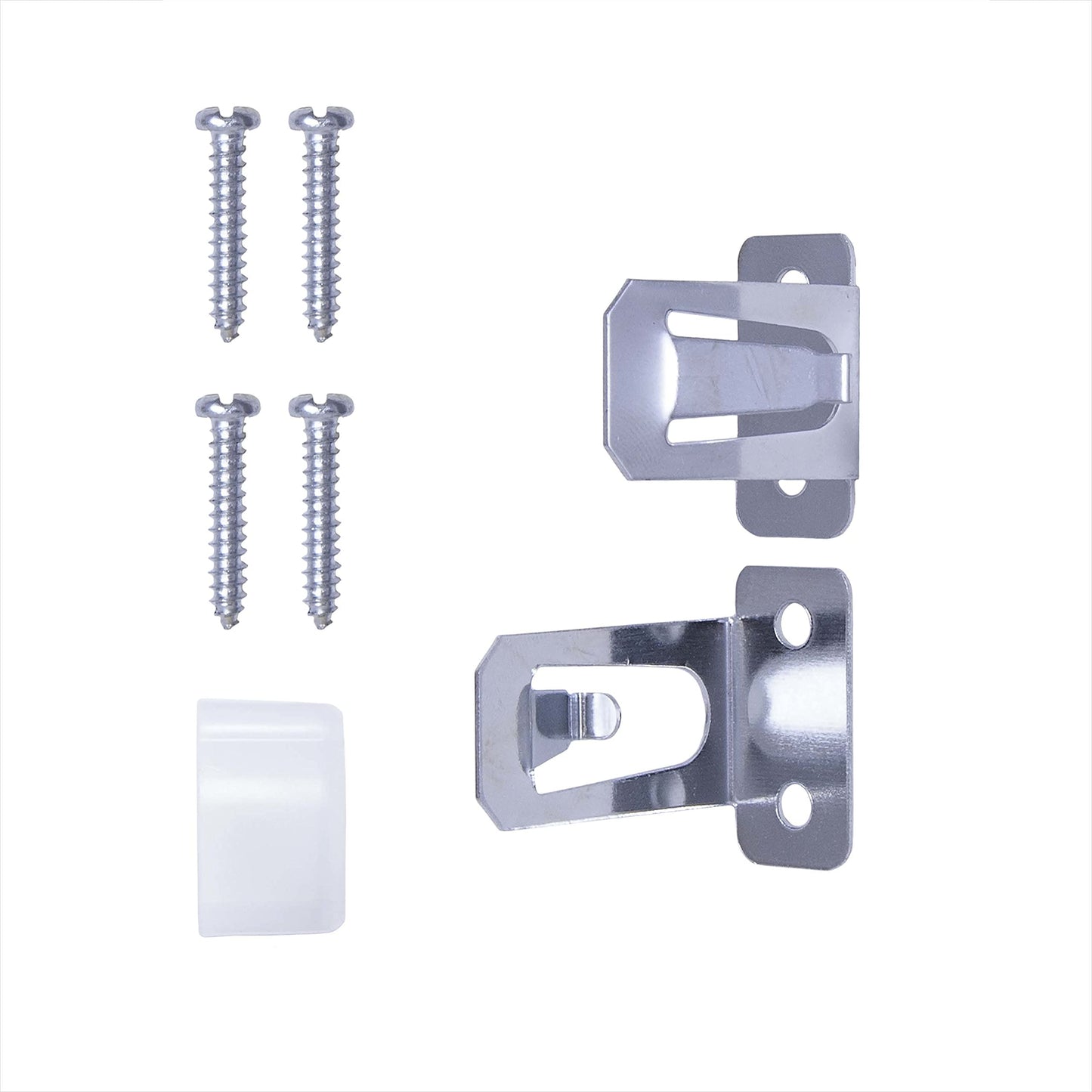 MCB 28-48 in. Superior Hold Premium Curtain Rod, 2-Pack, White